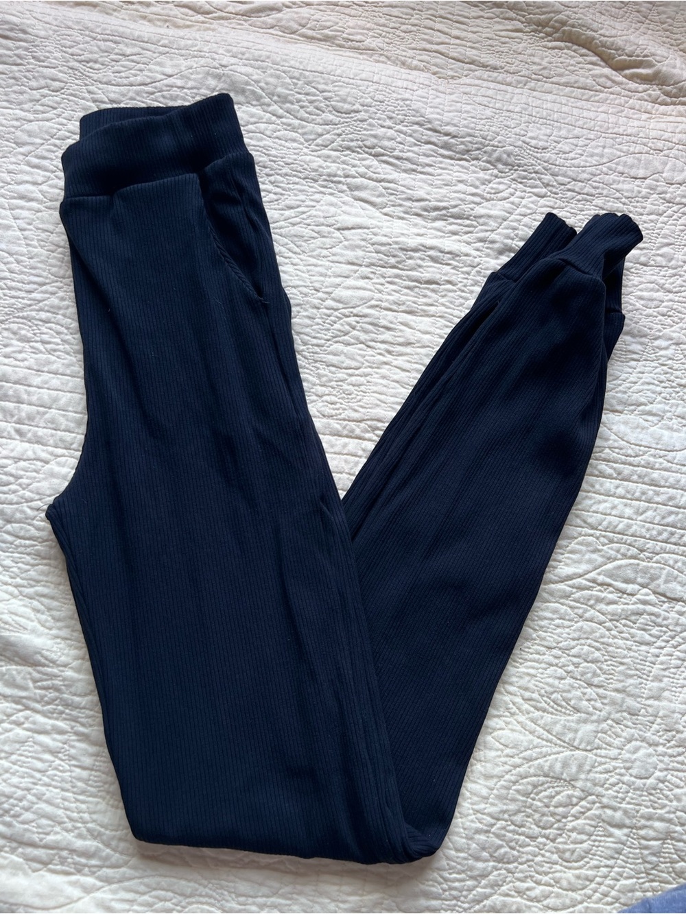 Naked Wardrobe Rib Knit Joggers